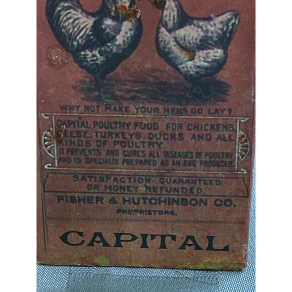 Set of 3 Small Fake Boxes of Old Fashioned Animal Remedies Wood block paper wrap - Picture 9 of 10